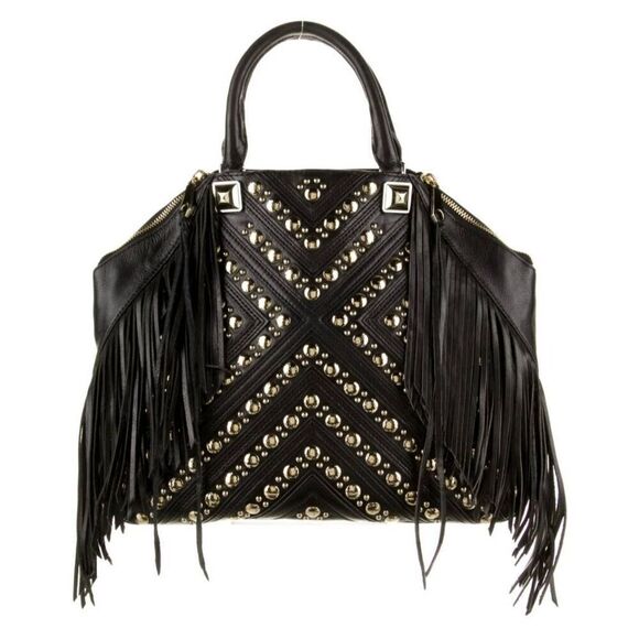 Rebecca Minkoff Handbags - Rebecca Minkoff Black Tassel and Gold Grommet Handbag
